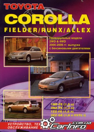  Corolla FIELDER / RUNX / ALLEX  2000 